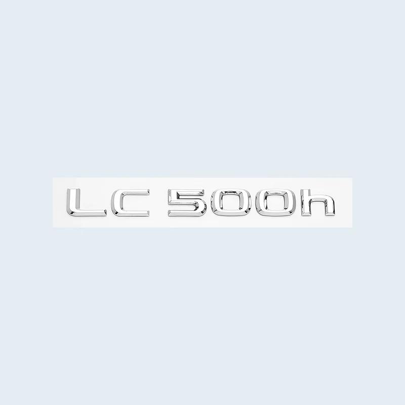 ABS Letters Chrome Glossy Black Emblem Sticker For Lexus CT LC CT200h LC500 LC500h HYBRID Car Trunk Logo Accessories