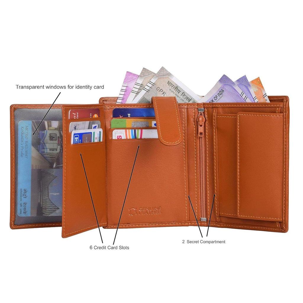 URBAN FOREST Toronto Rust Leder-Geldbörse für Herren