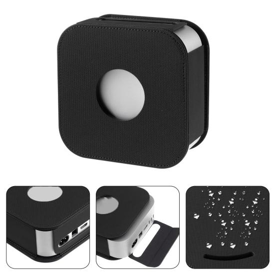 Yousheng Mini 4 Protective Cover Faux Leather Mini 4 Case Desktop Computer Host Protective Sleeve Dustproof Cover Shell Protector for Mac Mini4