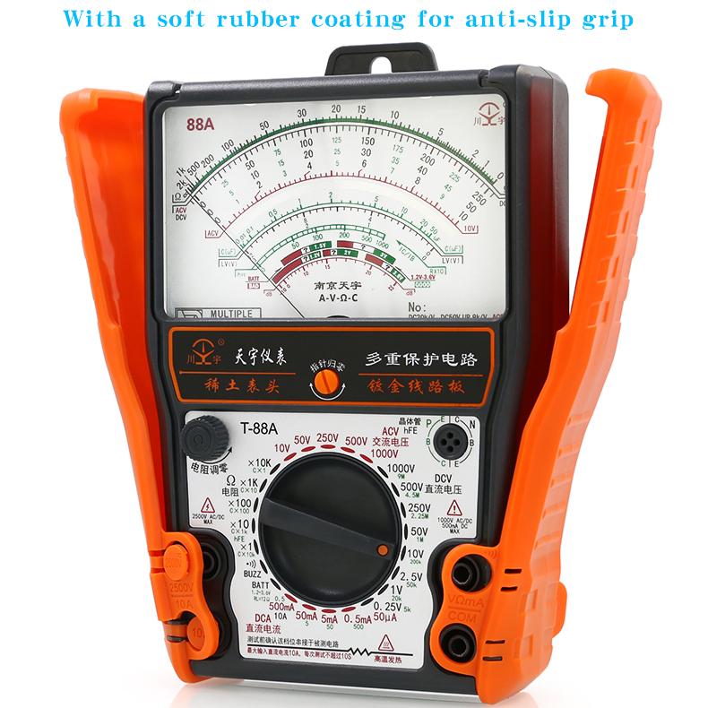 NJTY 88A Analog Multimeter Mechanical High Precision Buzzer Overload Protection Universal Table Internal Magnet
