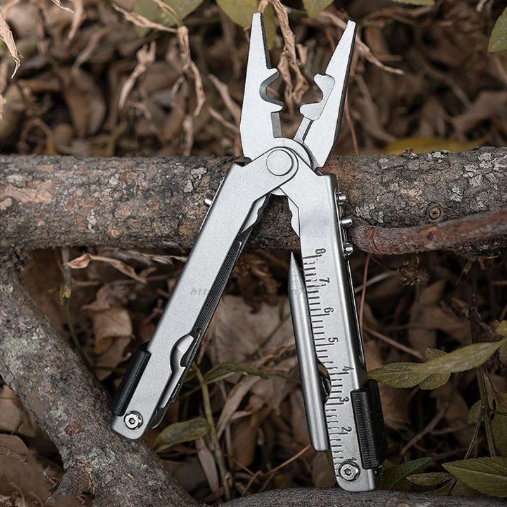 Stainless Steel Multitool Needle Nose Wire Stripper Folding Tool Telescopic Pliers Portable Design Multifunction Tool