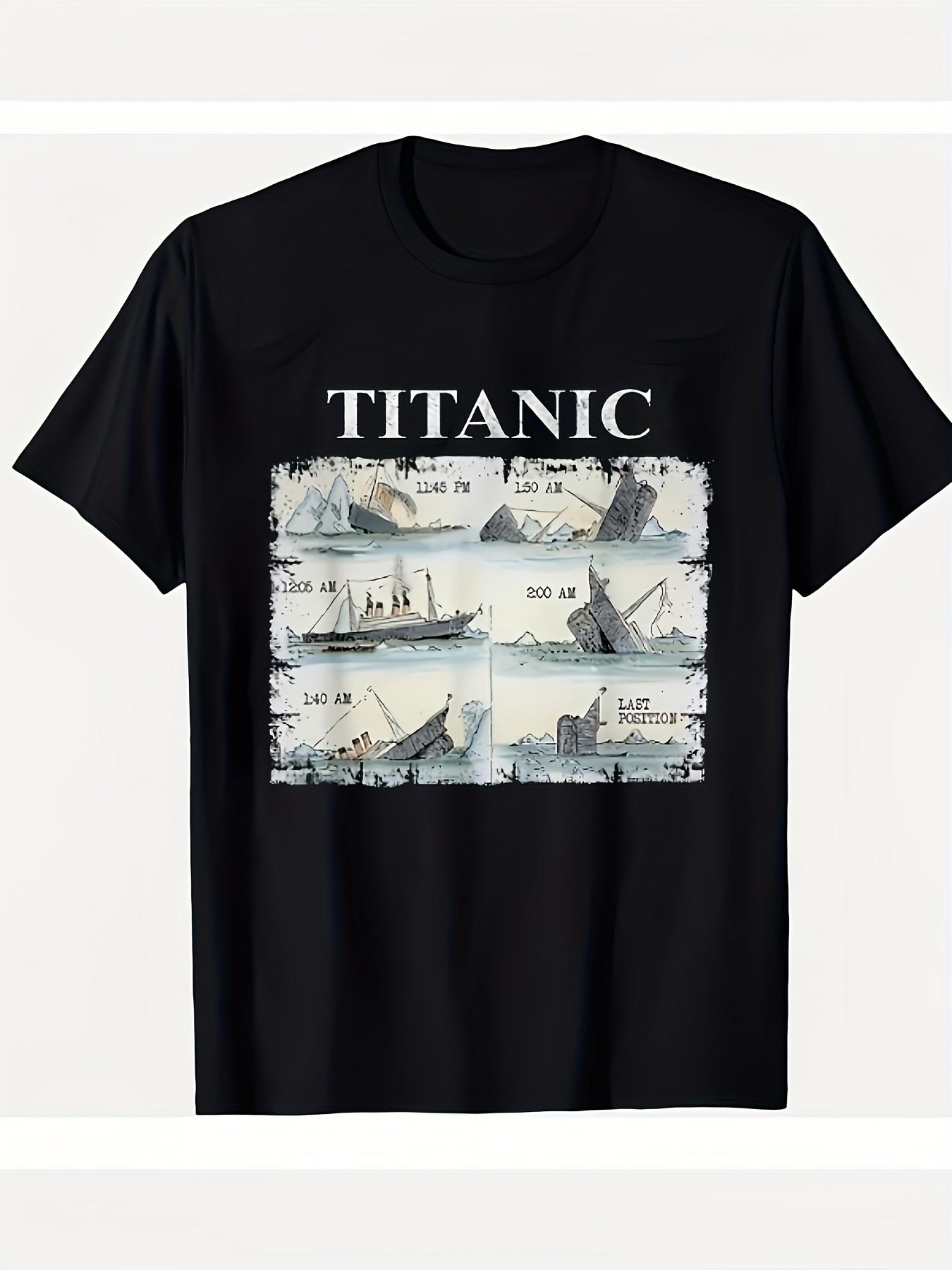 Unique Design Featuring The History of The Titanic Sinking XL
