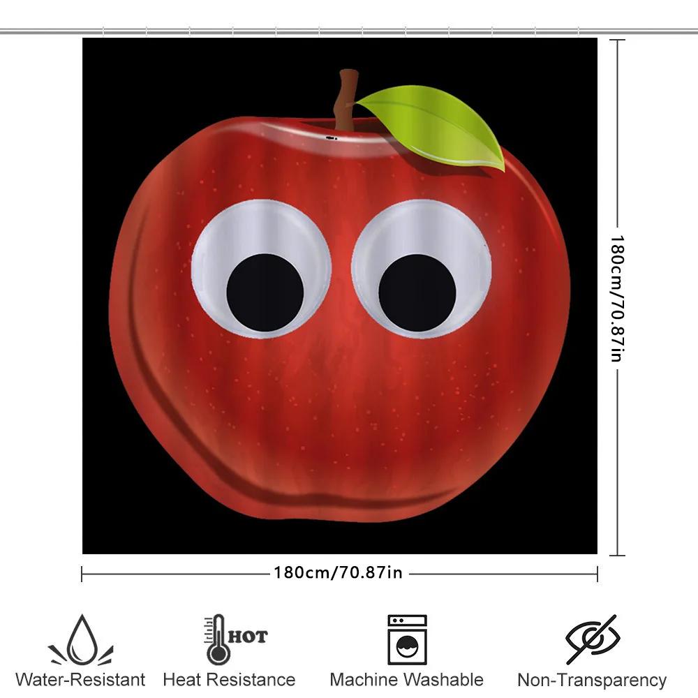 Eye-Catching Fruits Shower Curtain Set Perfect For Bathroom Decor