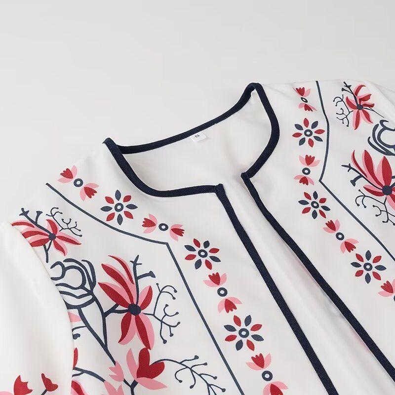 Kaslead New Arrival Women's Clothing Fashion Style Fashion Casual Minimalist Easiest for Match Round Neck Cardigan Decoration Outwear