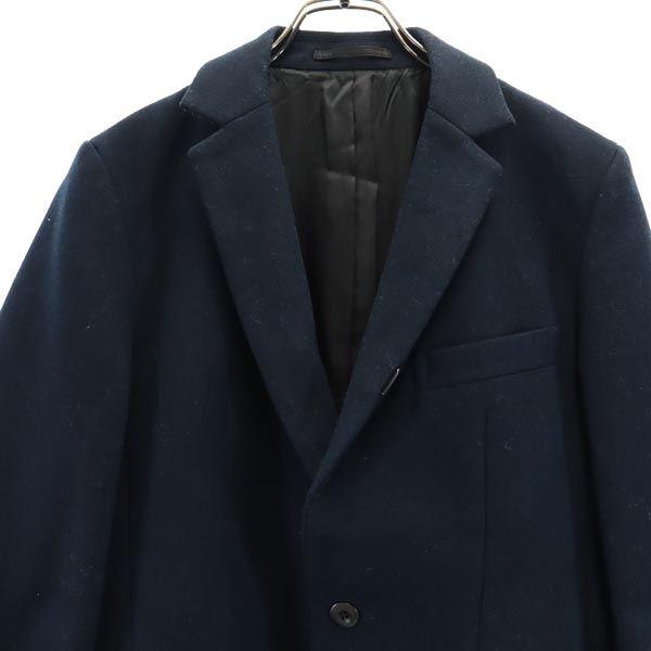 ATTACHMENT Made In Japan Cashmere Blend Wool Chester Coat 1 Navy Men's Used