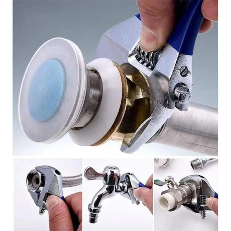 8” Kurzer Griffschlüssel Verstellbarer Schraubenschlüssel Mit 55 mm Breiter Maulöffnung Für Sanitär Auto Reparatur Hauswartung