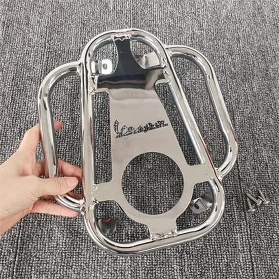 Vespa Sprint 150 Wing Footrest Frame with Cup Holder & Luggage Rack.