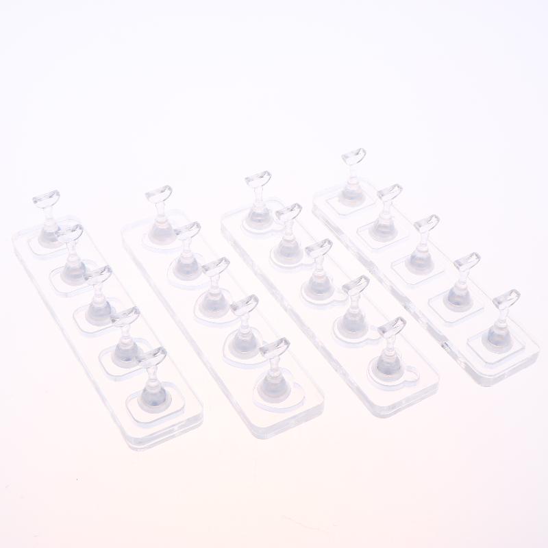 1 Set Non-Magnetic Nail Display Acrylic Nail Display Stand Tips Holder Nail Practice Stand Fingernail Diy Manicure Stand Tools