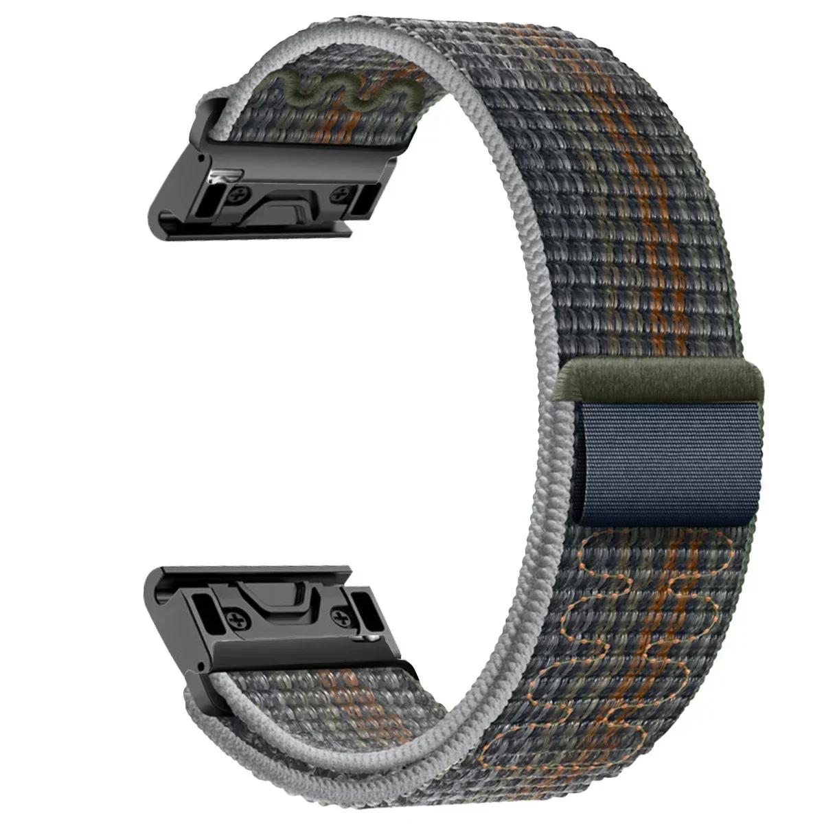 

22 мм 26 мм Швидкознімний нейлоновий ремінець для Garmin Fenix 8 7X 7 Pro Fenix 6X 6 5X 5Plus Tactix 7 Forerunner 965 955 Enduro 2 Петля 26mm Enduro 3 2 опівніч