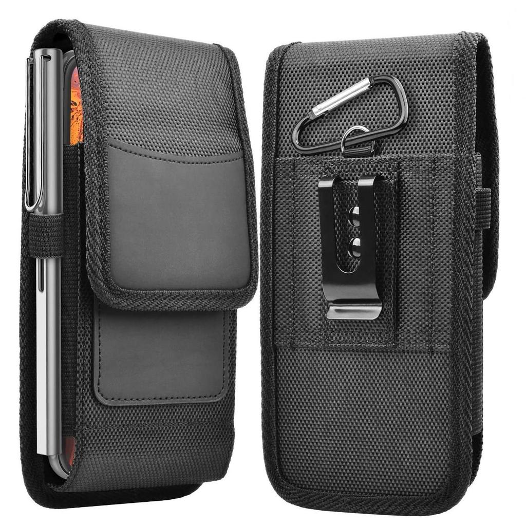 Universal Oxford Nylon Phone Bag Belt Clip Pouch Case Waist Bag for 3.5-6.3 Inch Phone