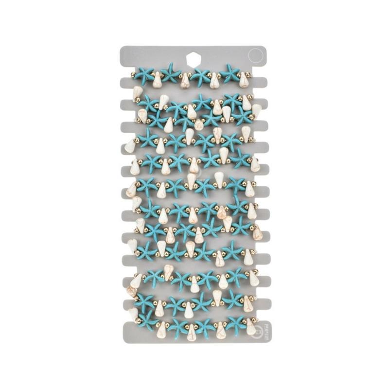 12pcs/lot Bohemian Shell Charm Braided Bracelet For Women Child Wood Bead Adjustable Rope Chain Anklet Jewelry