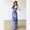 Cool Ink Slip Dress Women's New Elegant Slim Waist Long Skirt In Summer