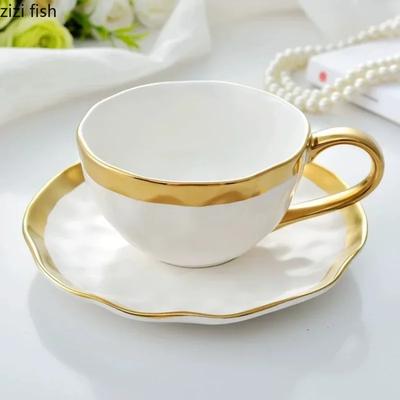 Phnom Penh Keramik Kaffeetasse und Untertasse Set Nachmittagstee Tassen Frühstückstassen Paar Wassergläser Milchtee Tasse Milchbecher
