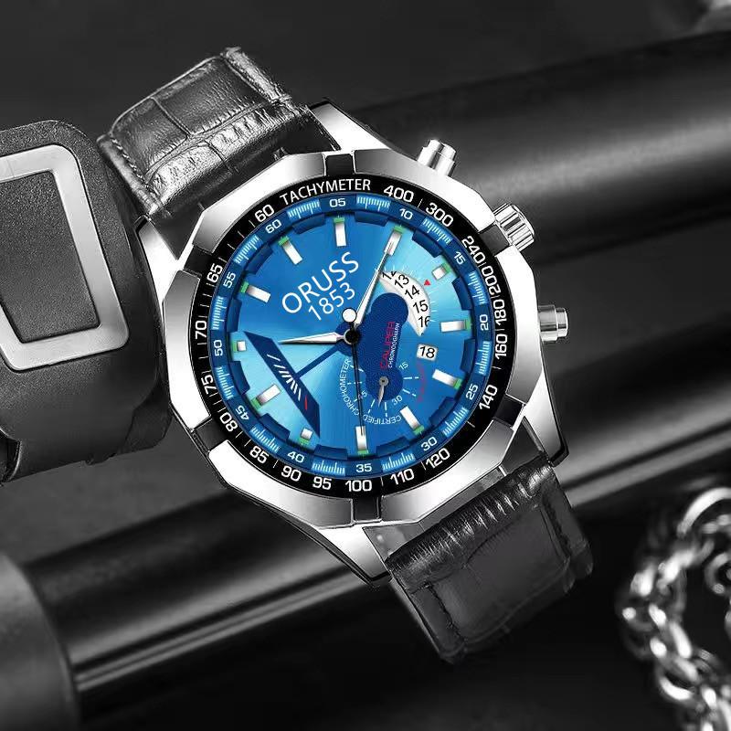 Casaro Watch Business Fashion Calendar Quartz Watch Luminous Men'S Watch Large Dial