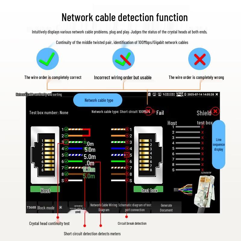 8-inch HD Multifunction IP Camera & Network Tester