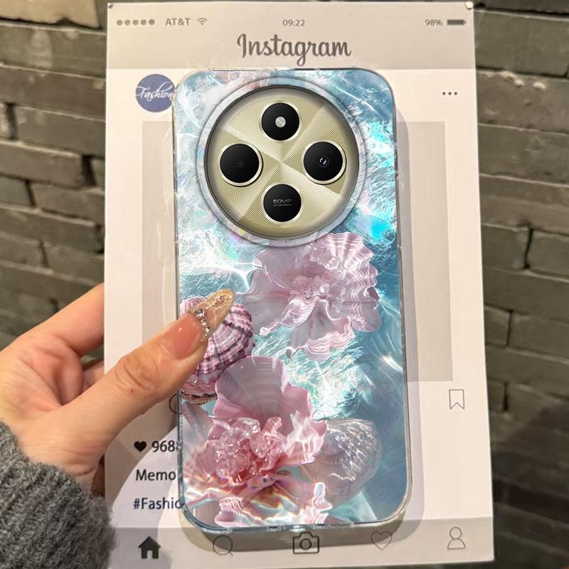 Summer Seashell Seaside Wave Beach Girls Women Case For Xiaomi Poco X3pro X5 M6 X6 X3 NFC M5s M6 X7 Pro C75 C61 Fundas Cover