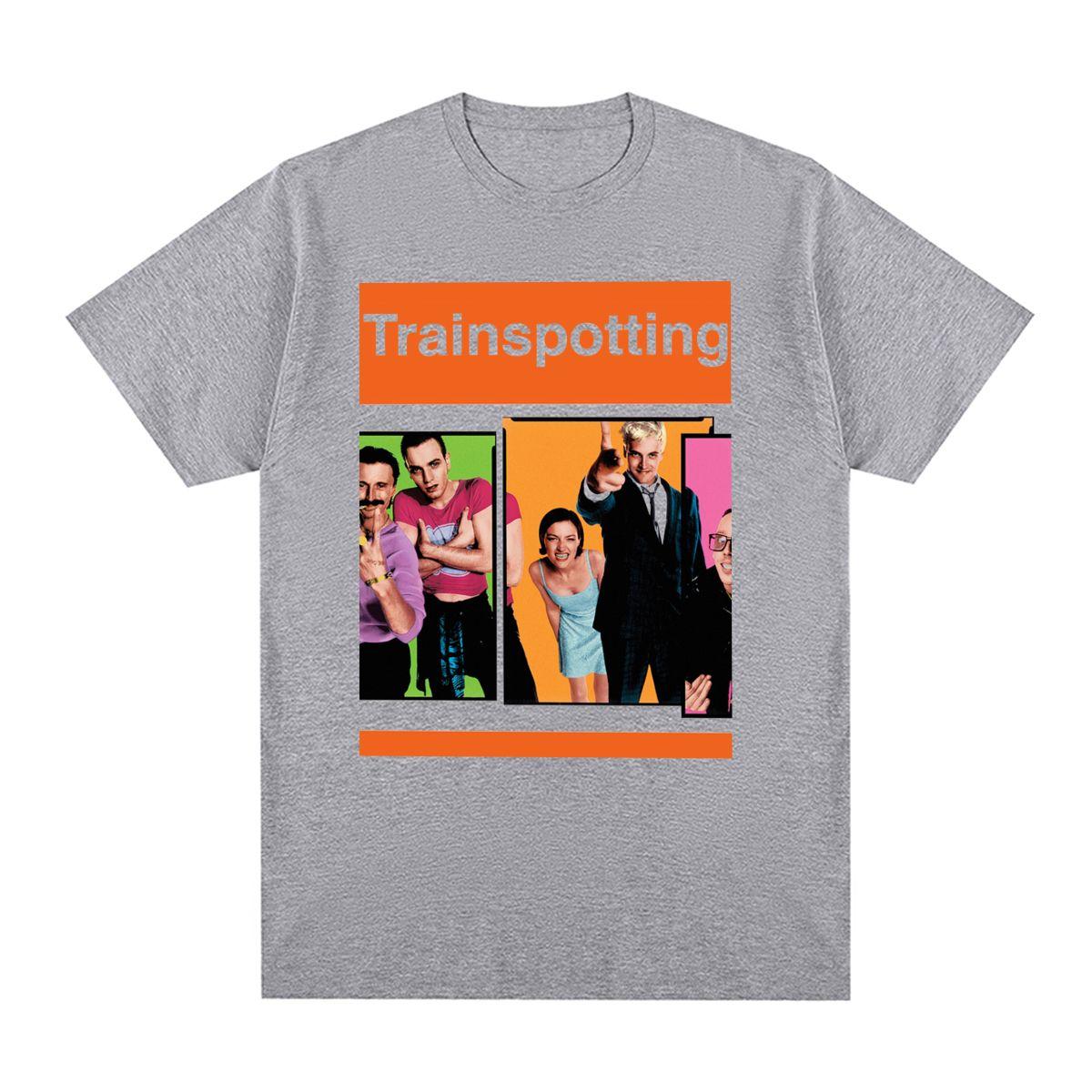 

Trainspotting Винтажная футболка Классический фильм летняя мода Хлопок Мужская футболка Новая футболка Футболка Женские топы S