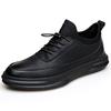 Fashion Sneakers Genuine Leather Casual Shoes Men Breathable Classic Black White Male Shoes Leather Shoes Spring Summer Sneakers