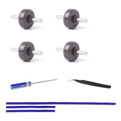 Weiche Plüschstreifen + Ersatzteile für Vorderrolle und Achse für Dyson V6 V7 V8 V10 V11 V15 Staubsaugerkopf