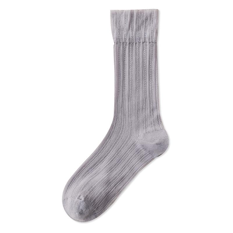 Acheng Women s Seamless Mid-Calf Crystal Silk Ultra-Thin Cooling Summer Ballet Socks One Size