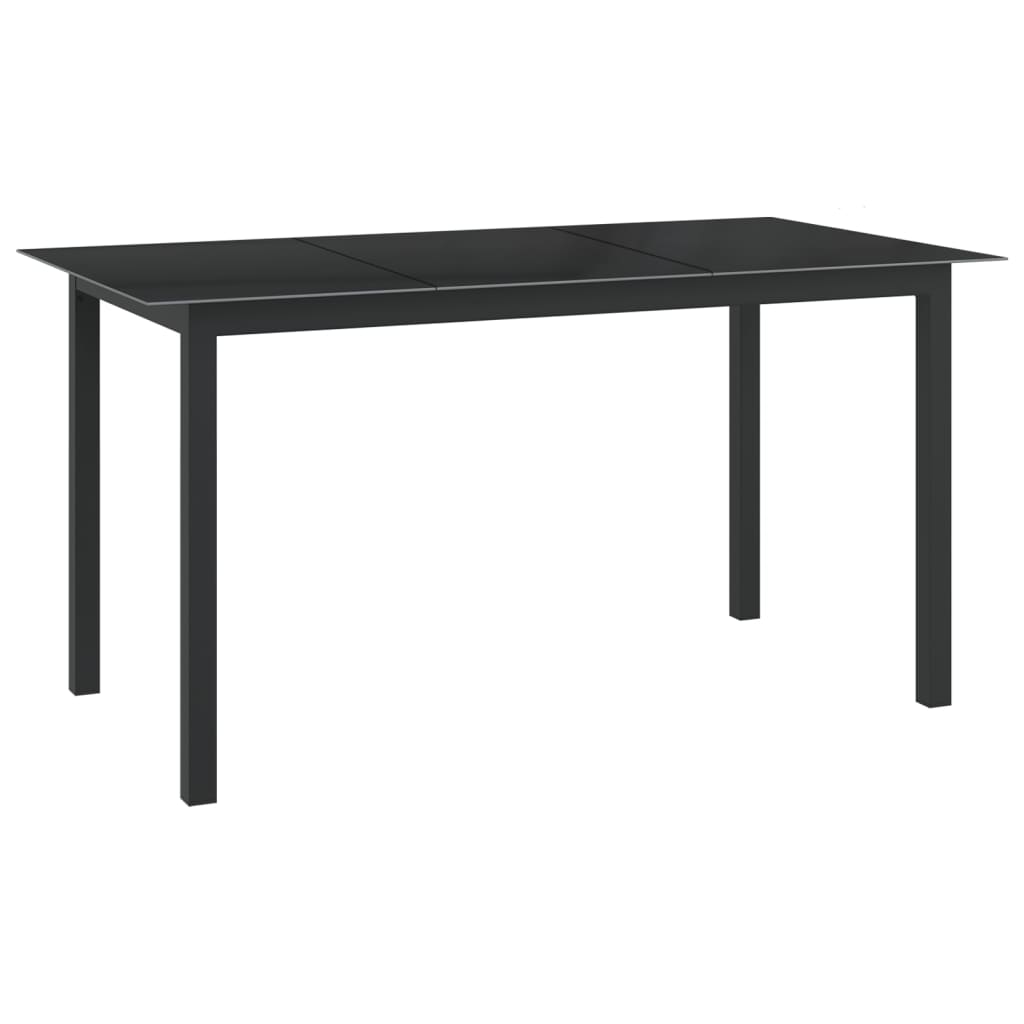 Vidaxl 7-Częściowy Zestaw Mebli Ogrodowych, Aluminium, Antracytowy