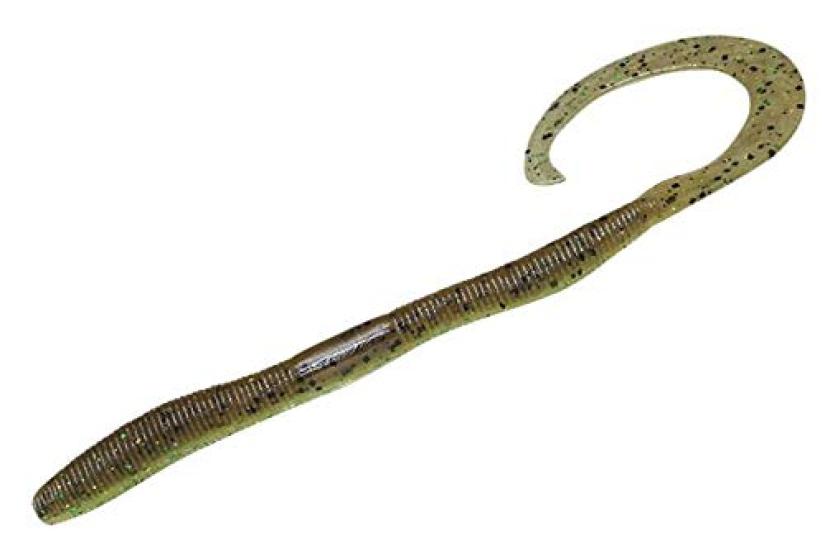 Jackall Flick Curly Inch Green Chartreuse Lure 3.8 Worm, Pumpkin/Light