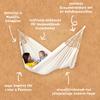La Siesta Hammock Family Size Brisa for People Outdoor Camping Indoor Family Vanilla Classic Hammock Brisa Kingsize Vanilla [La Siesta] 1-3 BRH18-1