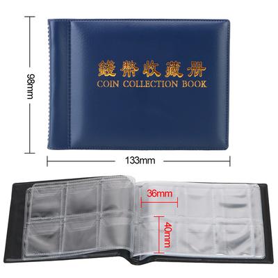 Für Gedenkmünzen Abzeichen Marken Album Briefmarkenalbum Münzaufbewahrungstasche Geschenke Münzsammlung Buch 60 Fächer