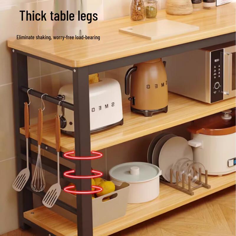 Beifu Multifunctional 3-Tier Carbon Steel Kitchen Storage Rack