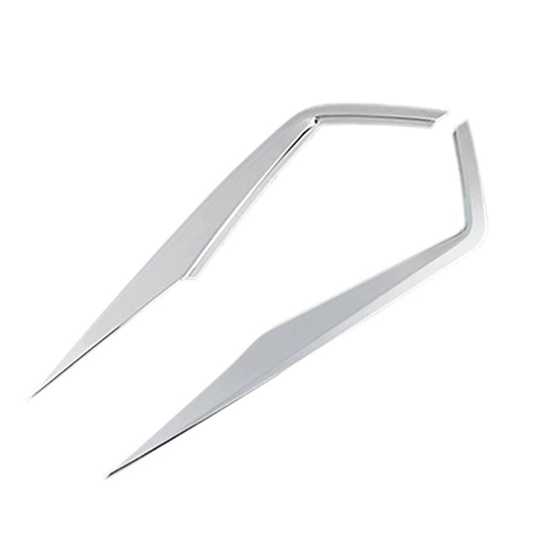 Front Fog Lights Lamps Eyelid Eyebrow Strip Molding Cover Trim For Skoda Kodiaq 2017- Replacement