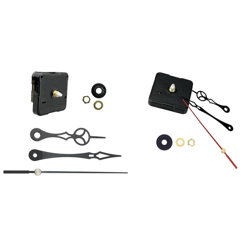 High Torque Non Ticking Clock Movement Mechanism DIY Quartz Clock Motor Kit with Clock Hands Repair Parts No Battery