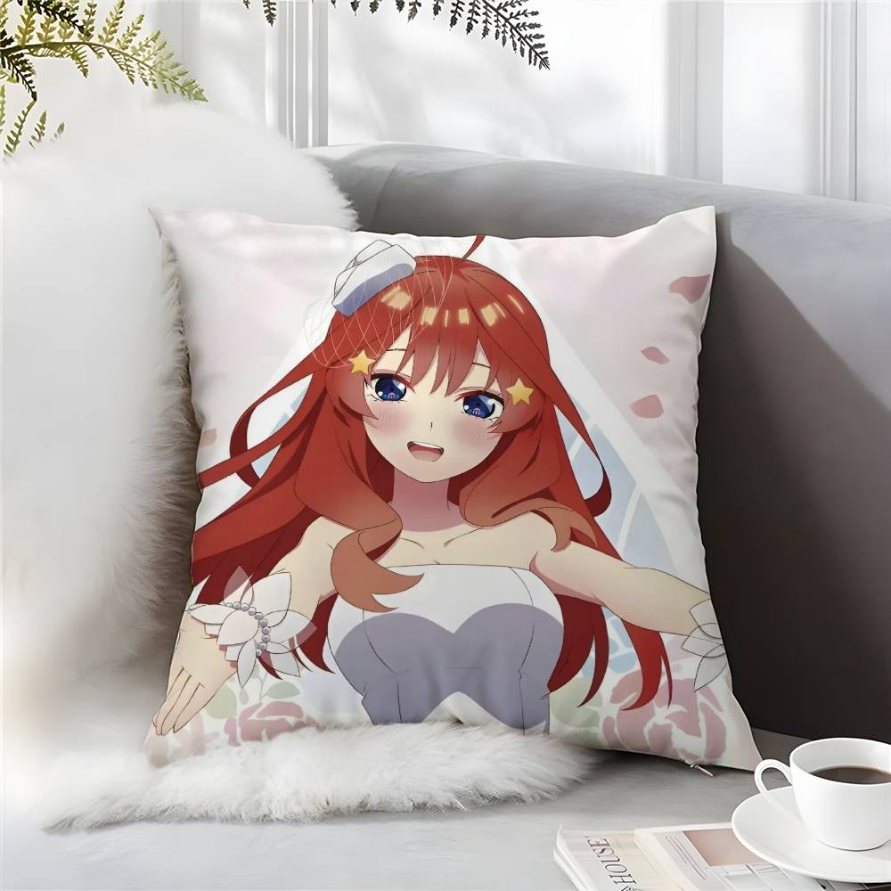 The Quintessential Quintuplets-MT Nakano Itsuki Pillow Case Comfort Sofa Bed Silky Elegant Invisible Zipper Pillow Cushion Cover