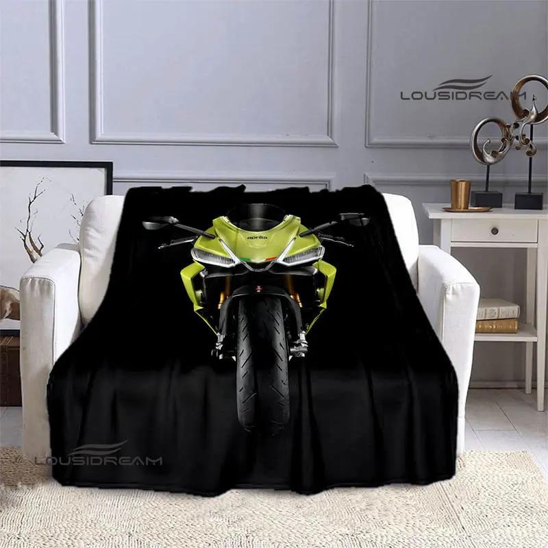 Aprilia Motorcycle Logo Printed Blanket Children's Warm Blanket Soft and Comfortable Blanket Home Travel Blanket Birthday Gift
