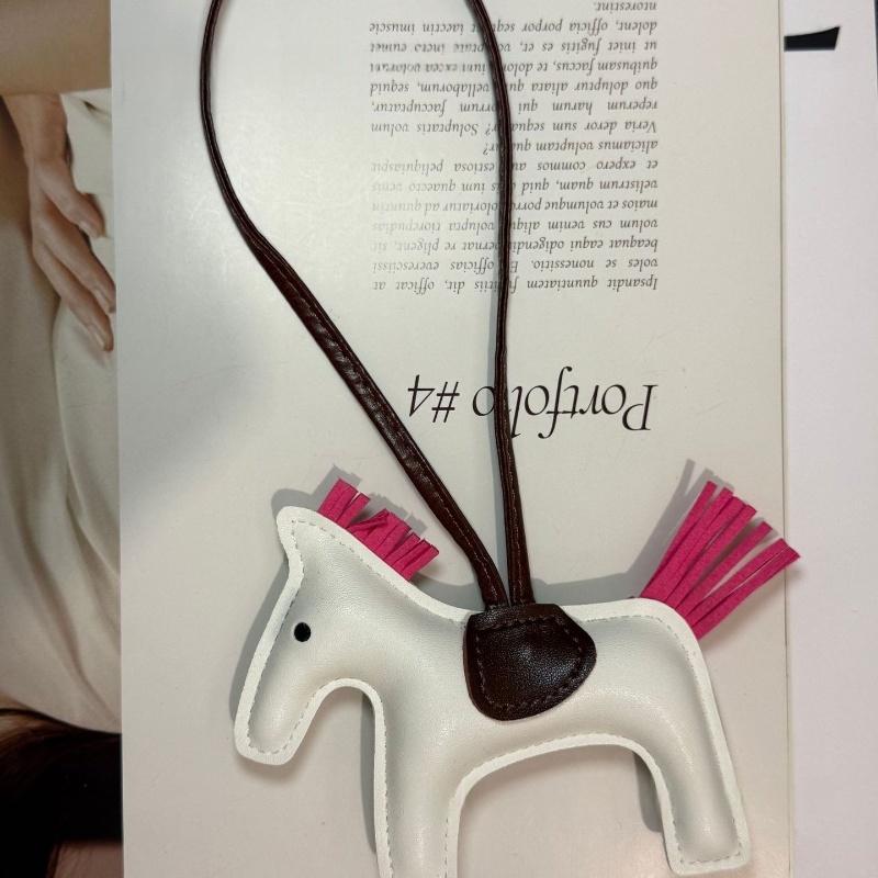 Mode PU Leder Mini Pony Anhänger Damen Tasche Hängende Dekoration Zubehör Cartoon Pferd Schlüsselanhänger Auto Schlüsselanhänger Geburtstagsgeschenk