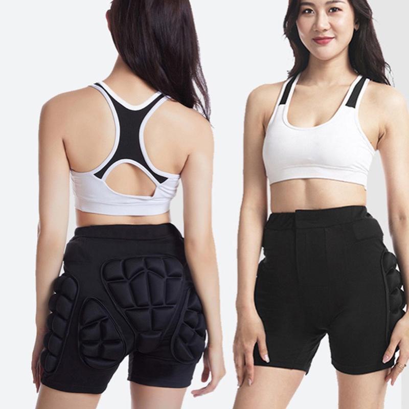 3D Snowboard Po-Schutz atmungsaktiv Winter Schlittschuh Schutz Hüftpolster EVA Kurze Hose Schutz für Hüfte Po und Steißbein