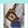 Dog Face Backpack With Pu Fabric And Adjustable Shoulder Straps For Casual Outings