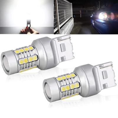 TORIBIO T20 LED Blinkerlampen mit unterschiedlichen Sockeln 28SMD 3030 Rücklicht Rückfahrlicht t20 LED Anschlüsse, Anti-Hyperflash, Widerstand, Weiß, Nicht-Polar, 4000lm,