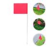 30 Pcs Measuring Flag Marking Flags Triangular Signal Landmark Irrigation Survey Steel Wire PVC Durable Sturdy Bright Colored