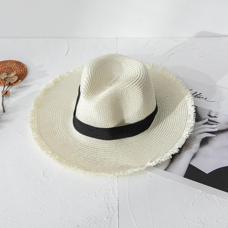 

Стильная и защитная панама с широкими полями, идеально подходит для мужчин и женщин в солнечные дни на пляже. one size