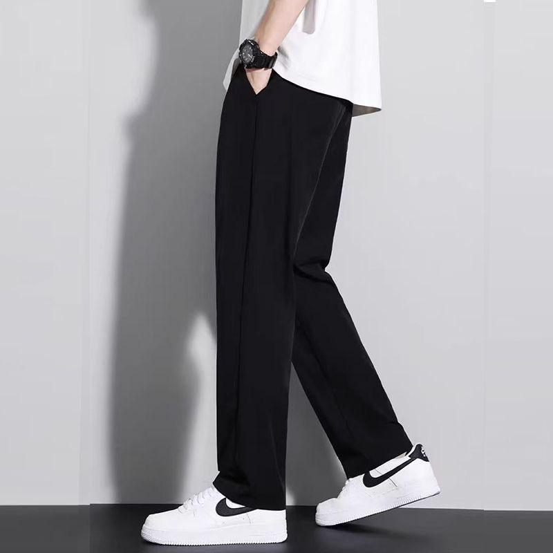 Ice Silk Quick-Dry Men's Straight Leg Summer Sports Pants