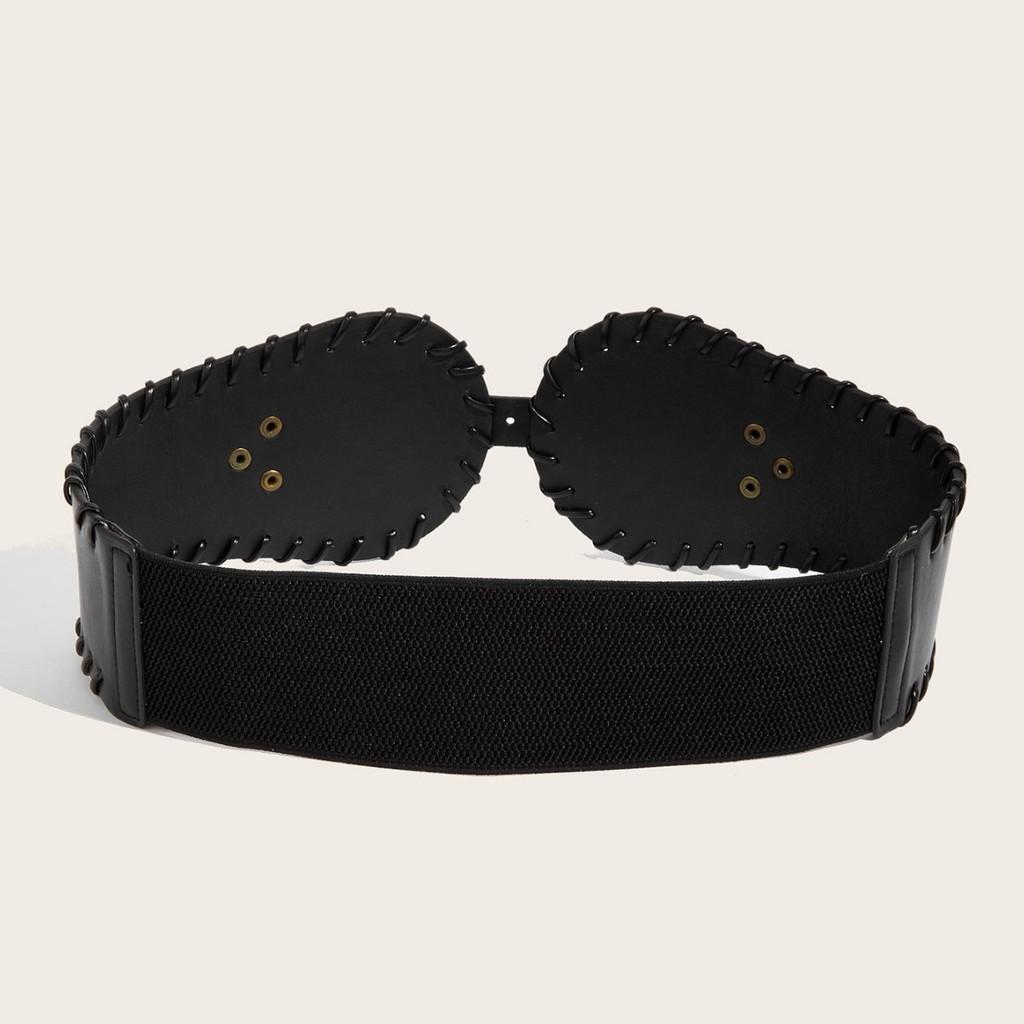 Modern Designer Metal Waist Belt For Women With Double Antique Copper Buckle For Fashion