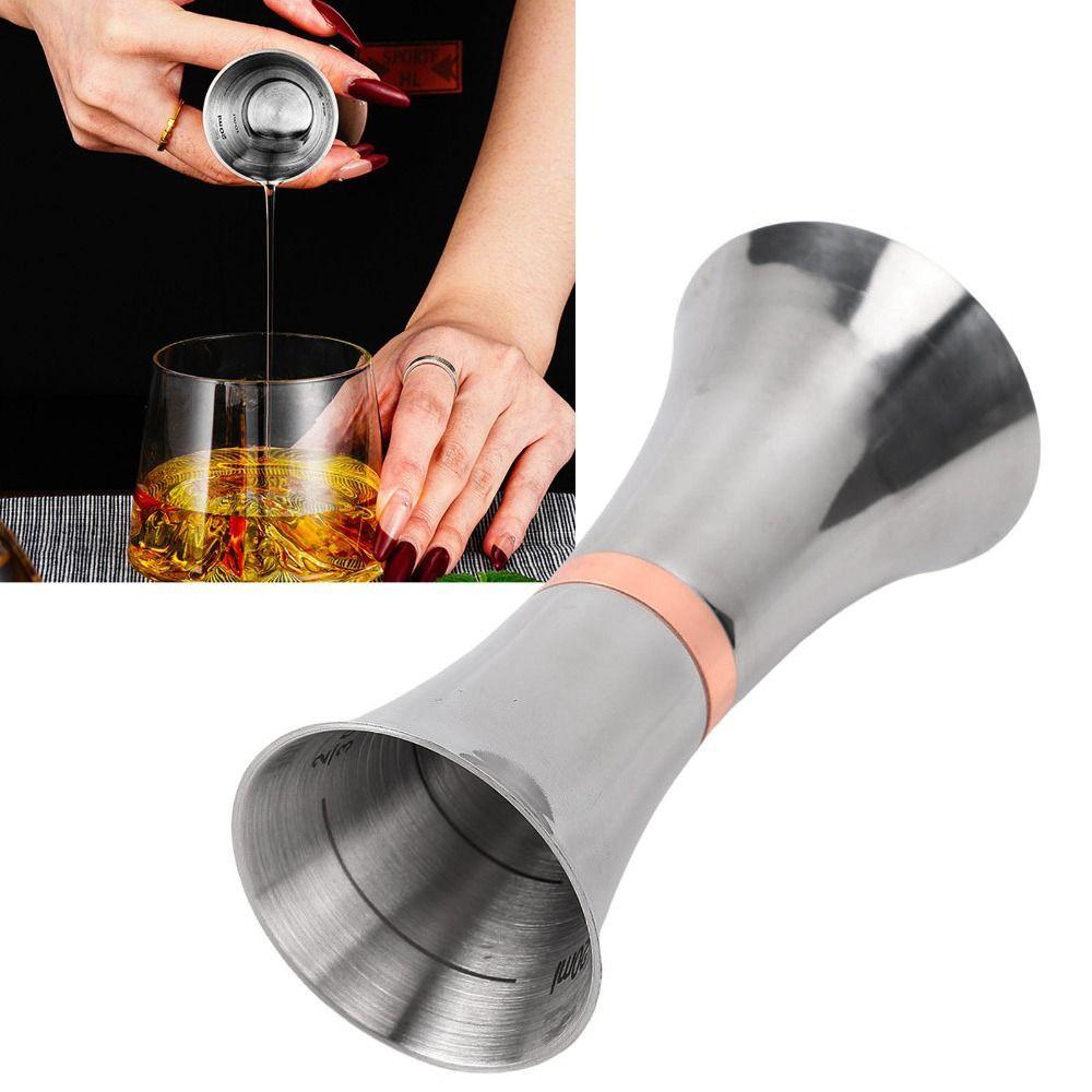 Stainless Steel Double End Jigger Clear Scale Bar Measuring Cup Cocktail Jigger  Home Bars