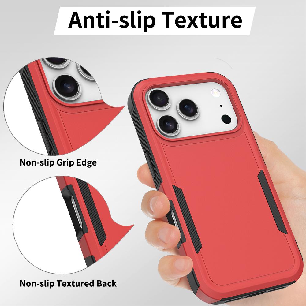 For iPhone 17 Pro Case 2 in 1 PC+TPU Shockproof Phone Cover