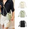 Bag Women's 2026 New Versatile Casual Versatile Drawstring One Shoulder Crossbody Korean Drawstring Mobile Phone Bucket Bag