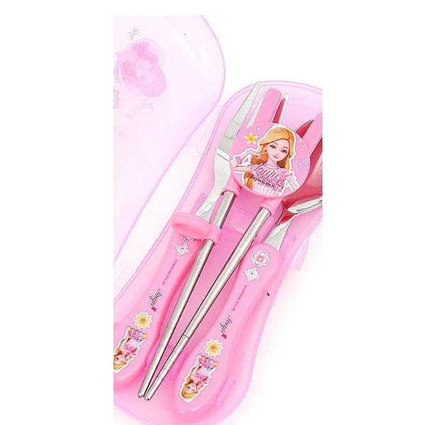 Secret Jouju All-Star Spoon Fork Case Set SJK-K0134, Pink, 1 Set, Select This Product, Korean Popular Tableware