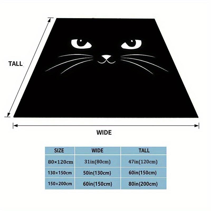 Gemütliche Katzen-Gesicht Flanell-Kuscheldecke - Vielseitig für Sofa, Bett, Büro-Nickerchen & Picknicks im Freien - Ganzjahres-tauglich, Reißfest
