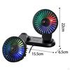 Car Cooling Fan, Vehicle Fan 3 Speeds Wind Micro USB Strong Portable Seat for
