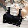 New seamless neckline design, bra with big breasts and small underwear, thin women's styles gather together to close secondary breasts and prevent