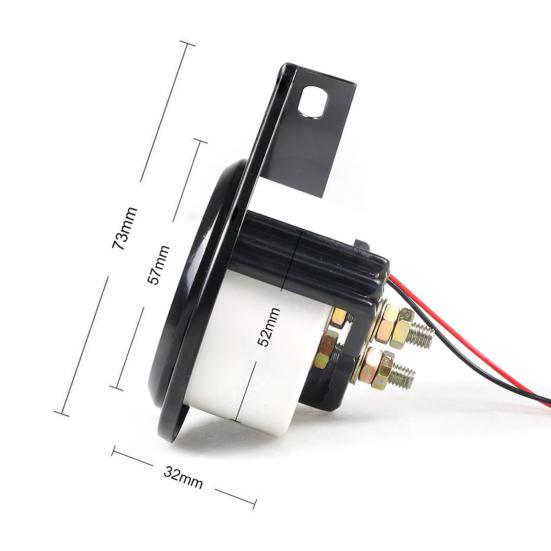 Car Gauge Dust-proof Clean Easily ABS Autogage Ammeter Gauge for Car 12V 2Inch