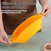 Silicone Baking Pan Tray For Air Fryer Liner Pot Protector Raised Edge Double Handles Non-Stick Heat-Resistant Kitchen Gadgets